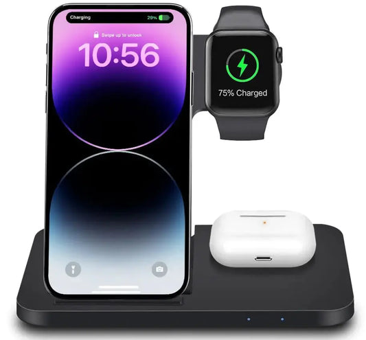 3in1 Wireless Fast Charger Dock Station - Image #1